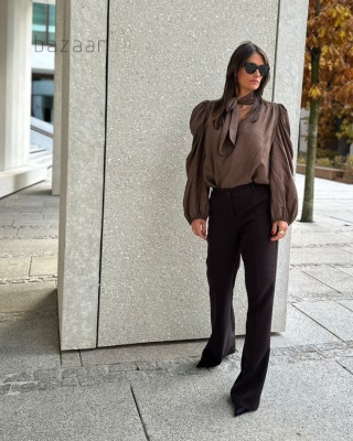 Spodnie Belluci brązowe