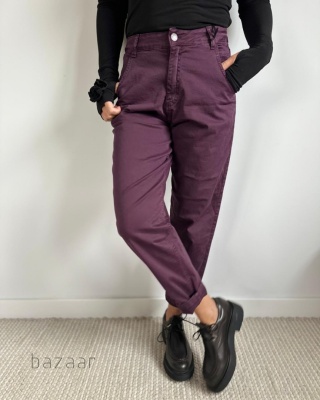 Spodnie Naiff Śliwkowe